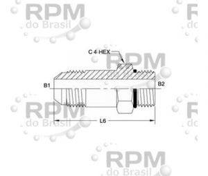 Hose & Fittings - Brennan 6400-L-12-10-O-S1 - Brennan