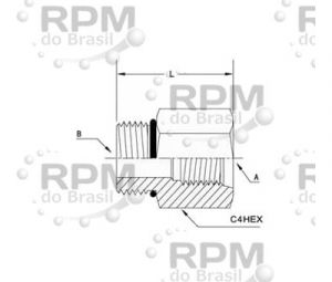 Hose & Fittings - Brennan 6410-14-08-O - Brennan