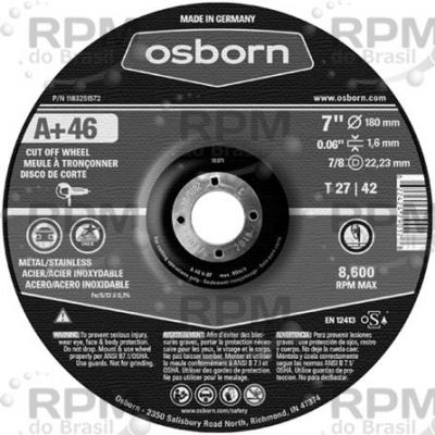 Abrasivos - Osborn 1183251572 - Osborn