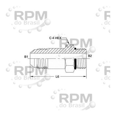 Hose & Fittings - Brennan 6400-L-12-10-O-S1 - Brennan