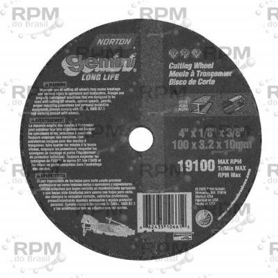 NORTON ABRASIVOS 66243510661