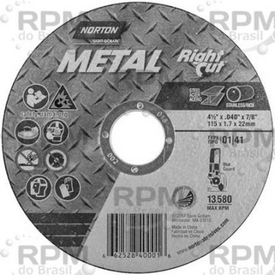 NORTON ABRASIVOS 66252840001