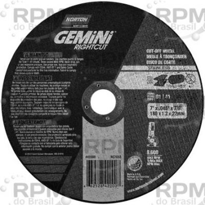 NORTON ABRASIVOS 66252842000
