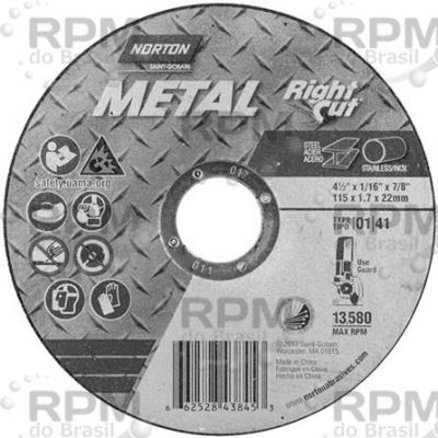 Abrasivos - Norton Abrasivos 66252843845 - Norton Abrasives