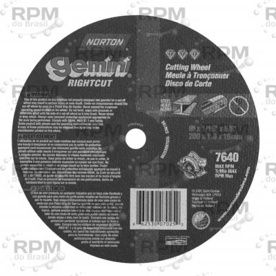 NORTON ABRASIVOS 66253007025