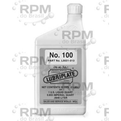 LUBRIPLATE LUBRICANTS CO L0031-013